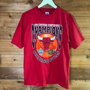Chicago Bulls 1996 Eastern Conference Champions red vintage cotton t-shirt